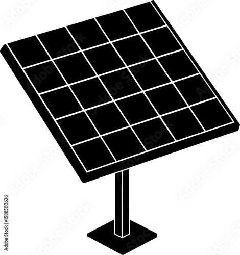 solar panel isolated on white background