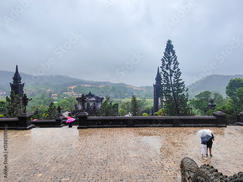 Wallpaper Mural Heavy rain Imperial Khai Dinh Tomb in Hue, Vietnam. Asia Torontodigital.ca