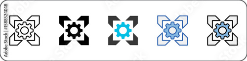 Flexibility Icon Pack Multistyle Illustration
