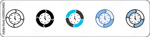 Flexitime Icon Pack Multistyle Illustration