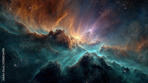 Cosmic Nebula Stellar Cloudscape Celestial Wonder