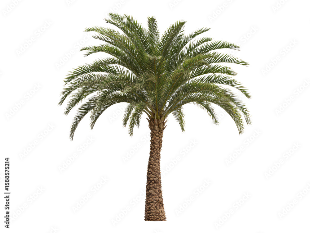 Obraz premium Isolated Transparent Palm Tree on Clear Background