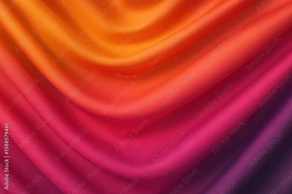 Fototapeta premium Sunset-Inspired Fabric Gradient | Warm Tones with Soft Folds