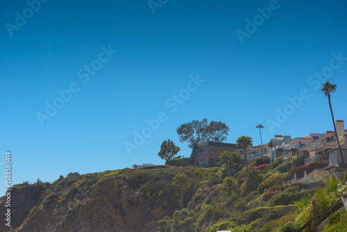 Amazing Landscape View on the West Coast of USA, Pacific Ocean, the City of Laguna Niguel, California, USA
