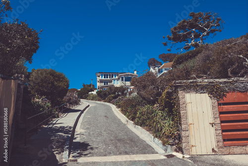 Amazing Street View on the West Coast of USA, Pacific Ocean, the City of Laguna Niguel, California, USA