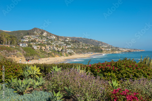 Amazing Landscape View on the West Coast of USA, Pacific Ocean, the City of Laguna Niguel, California, USA