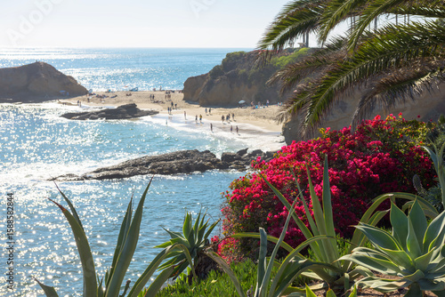 Amazing Landscape View on the West Coast of USA, Pacific Ocean, the City of Laguna Niguel, California, USA
