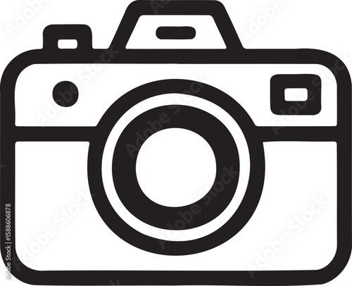 Camera icon vector illustration isolated On Transparent Background