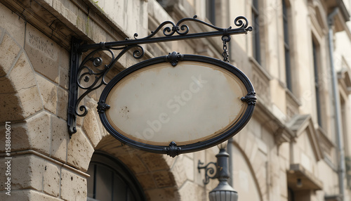 vintage shop sign without text