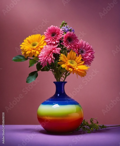 Wallpaper Mural bouquet of flowers Torontodigital.ca