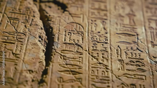 Wallpaper Mural Unveiling Ancient Egyptian Hieroglyphs A Close Look at Carved Stone Torontodigital.ca