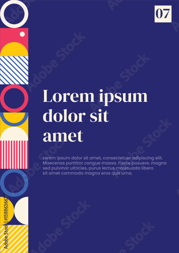 Poster Bauhaus Pattern 7