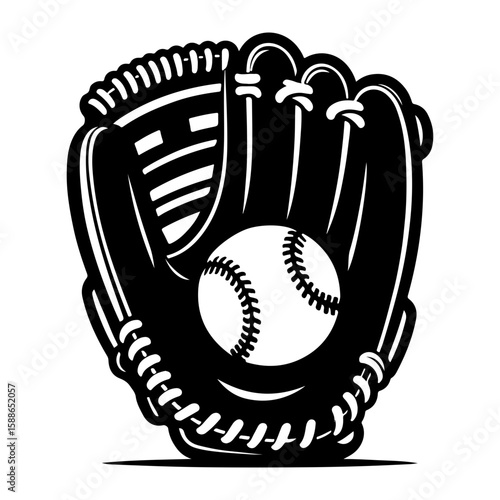 Baseball Glove Silhouette 