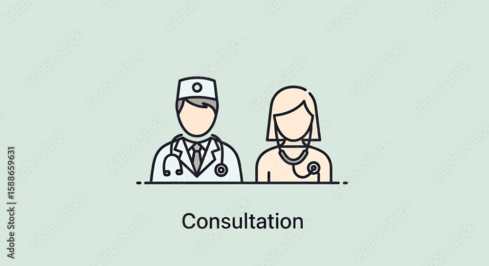 Medical Staff Consultation Vector Illustration of Healthcare Professionals Discussing Patient Care Medical Staff Consultation Vector Illustration of Healthcare Professionals Discussing Patient Care