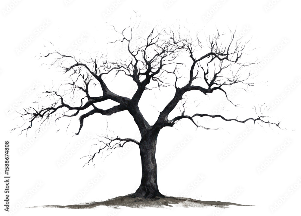 Obraz premium PNG Tree art illustration drawing.