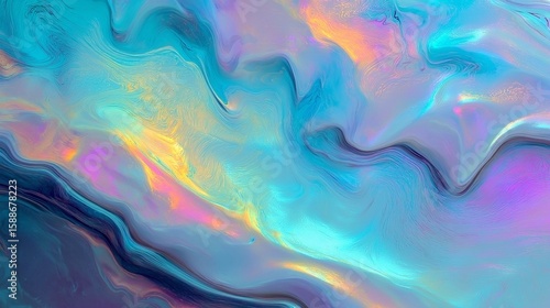 Iridescent Galaxy-Inspired Fluid Background for UI/UX