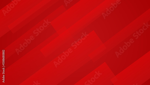 Abstract red background with transparent diagonal rectangles.