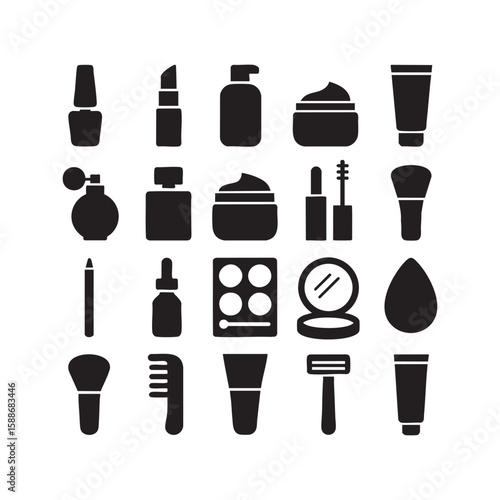 set of cosmetic products