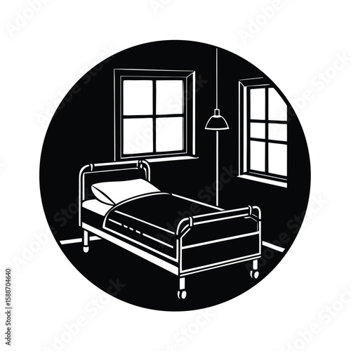 patient room fresh bedding natural light hospital care clean space comfort