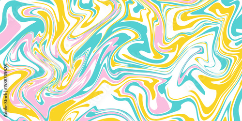 Wallpaper Mural Psychedelic trippy y2k retro background swirl. Simple vector illustration. Groovy wave print. Vintage background. Psychedelic groovy spiral Torontodigital.ca