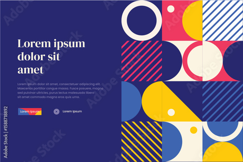 Banner Bauhaus Pattern 7