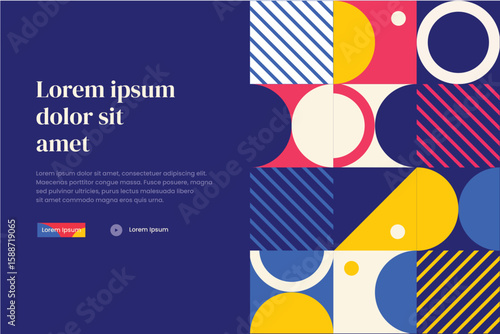Banner Bauhaus Pattern 13