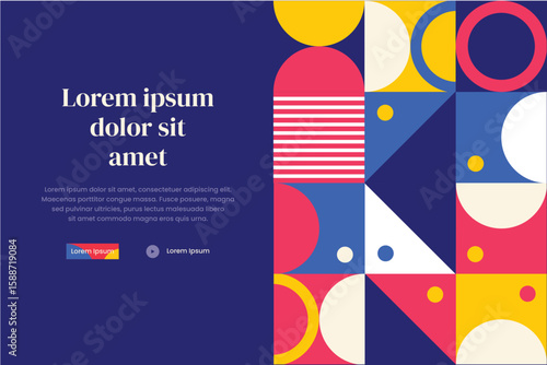 Banner Bauhaus Pattern 14