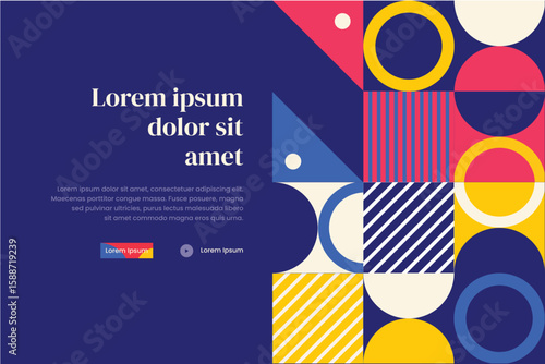 Banner Bauhaus Pattern 21