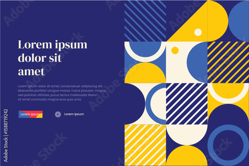 Banner Bauhaus Pattern 22