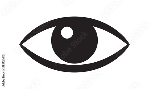 Eye icon, human eye ball icon