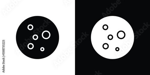 Leukemia icon black flat pictogram. For graphic and web design.