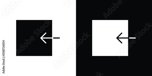 Inside icon black flat pictogram. For graphic and web design.