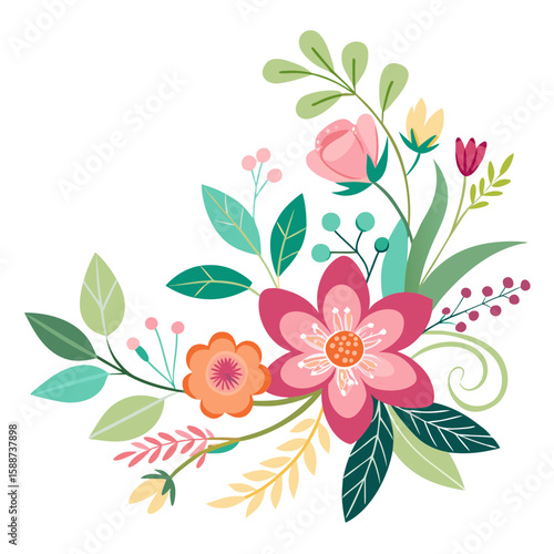 vector illustration of a flower