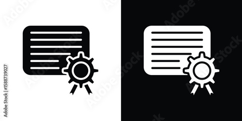 Diploma icon black flat pictogram. For graphic and web design.