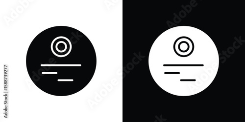 Death star icon black flat pictogram. For graphic and web design.