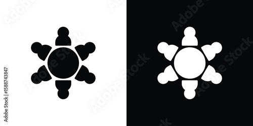 Business incubator icon black flat pictogram. For graphic and web design.