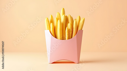 Banana Sticks Presented Like French Fries