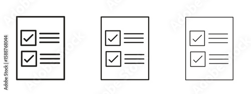 Quota icon thin line symbol on white background, editable stroke vector illustration