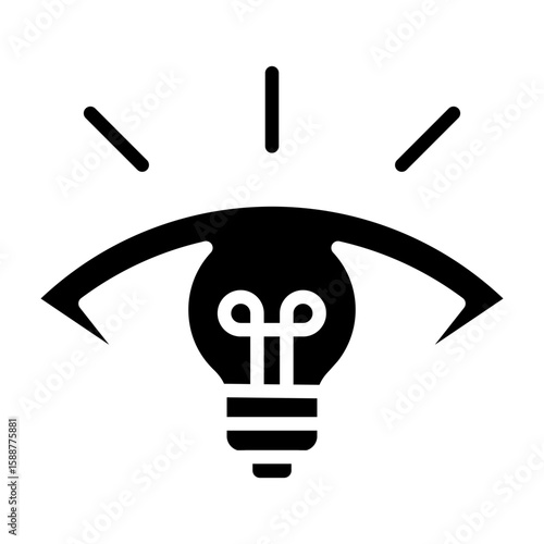 Visionary Icon Vector Illustration Glyph Version