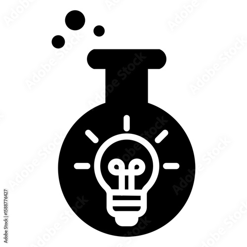 Innovation Lab Icon Vector Illustration Glyph Version
