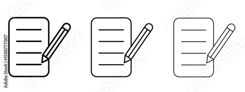 Content icon thin line symbol on white background, editable stroke vector illustration