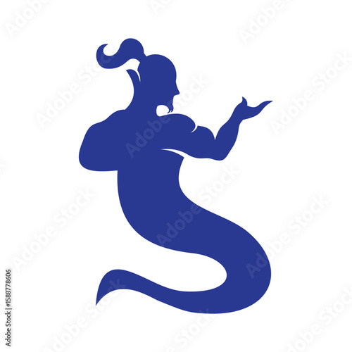 Genie Logo vector illustration. Mystical Genie Vector Logo.