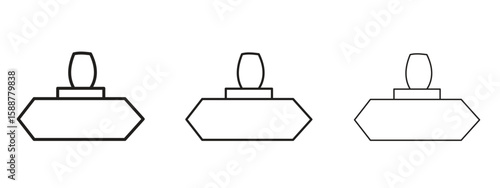 baby wipe icon thin line symbol on white background, editable stroke vector illustration