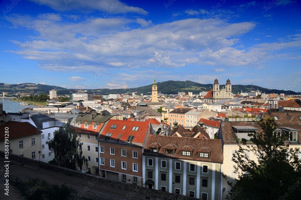 Fototapeta premium Austria Linz cityscape