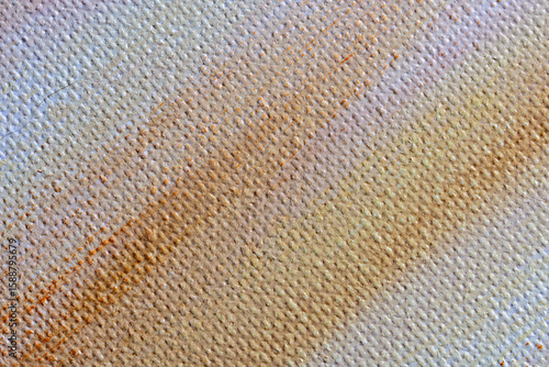 The texture of a canvas painting covered with oil paint