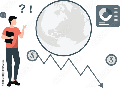 The boy could not understand loss in business everywhere.