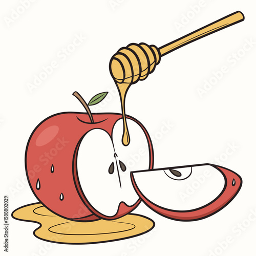 honey and apple