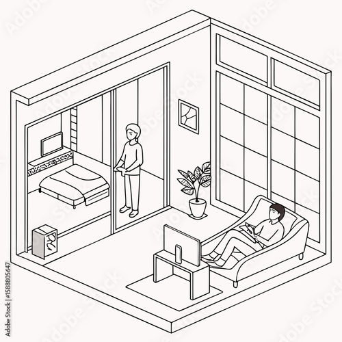 거실,모던,선,실내,편안한,woman,people,person,office,standing,elevator,home