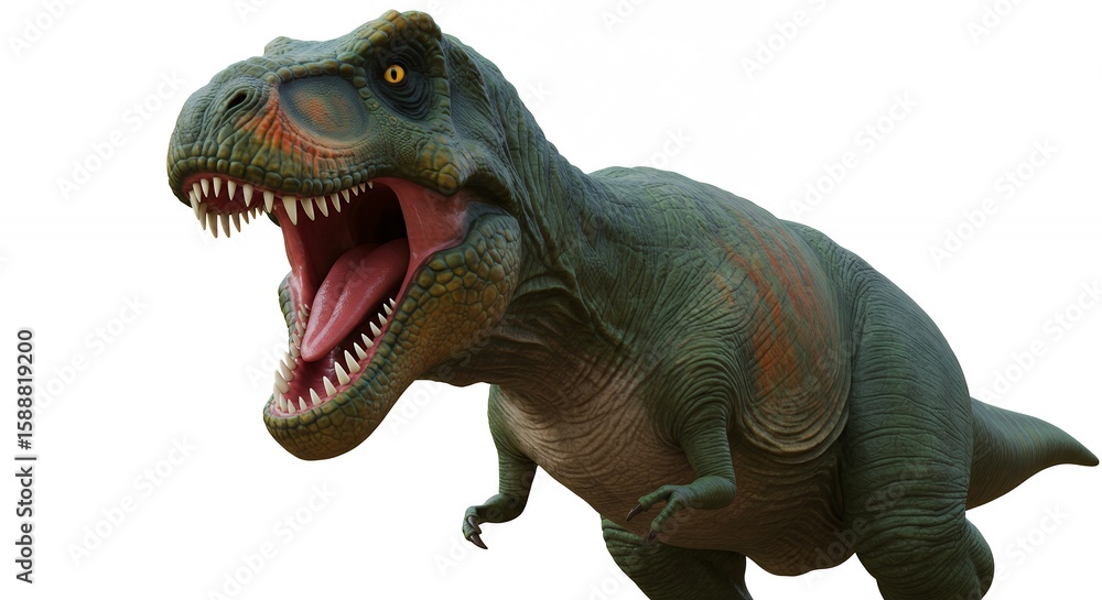Fototapeta premium Tyrannosaurus rex illustration against white background