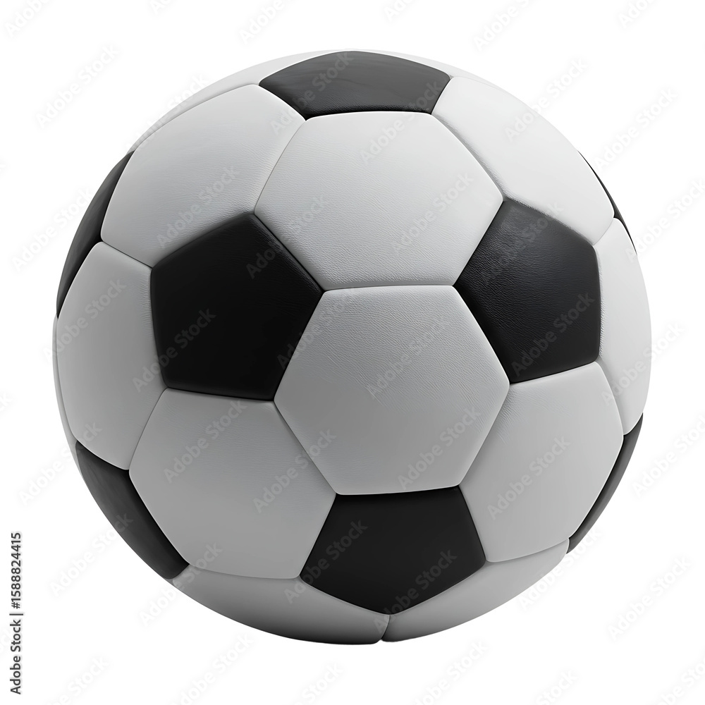 Fototapeta premium Classic Black White Soccer Ball